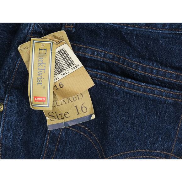 Vintage Levi's 902 900 Dark Twist Denim Jeans NWT - Picture 4 of 6